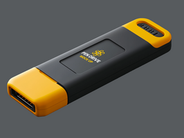 Tech pen drive mock up offering a creative microdrive storage system with beautiful pen drive mock up psd