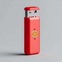 OTG plug in style pen drive mock up with stylish pendrive mock up designed for data transport psd