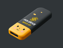 Practical pen drive mock up designed for everyday carry showcasing functional pen drive mock up psd