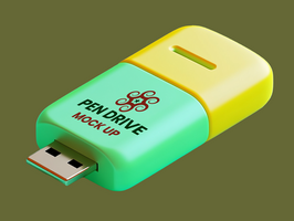Pen drive mock up for solid state drive performance in elite pen drive mock up look psd