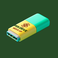 Fast pen drive mock up offering high speed connection with dynamic pen drive mock up performance psd