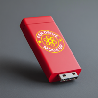 Reliable pen drive mock up with minimal lines and sleek pendrive mock up elements for display psd