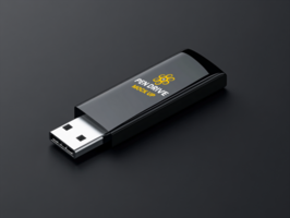 Standout pen drive mock up designed for seamless digital solutions using unique pen drive mock up psd