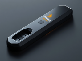 Bright pen drive mock up for strong microchip technology branding using pen drive mock up design psd
