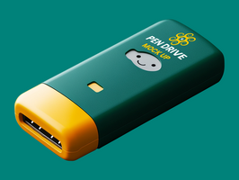 Detailed pen drive mock up ready for digital branding using accurate pen drive mock up renderings psd