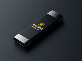 Exceptional pen drive mock up for innovative usb technology with eye catching pen drive mock up psd