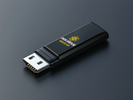 Enhanced pen drive mock up featuring portable storage for brands using stylish pen drive mock up psd