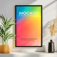 Wall Frame Mockup for Product Display psd