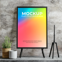 White Background Frame for Print Design psd