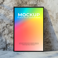 Minimalist Frame for Print or Canvas psd