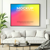 Minimalist Art Display Frame Template psd