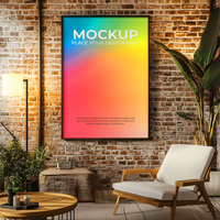 Soft Light Frame Scene for Design Display psd