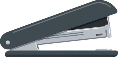 Stapler office tool illustration with dark grey and silver colors design vector