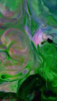 Vertical Fluid Paint Lines Of Color Movement Background video