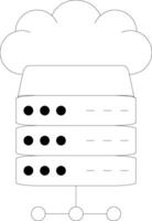 Hosting App Style Badge vector