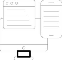 Responsive Design Soft Color Illustration vector