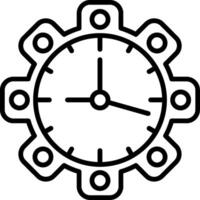 Time Management Illustration colorful vector