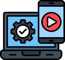 Cross Platform Minimal Outline Artwork vector