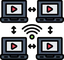 Wlan Digital Concept Icon vector