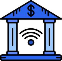 Electronic Banking Sharp Edge Symbol vector
