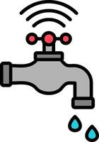 Water Tap Soft Shadow Design vector