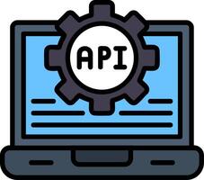 Application Flat Line Drawing vector
