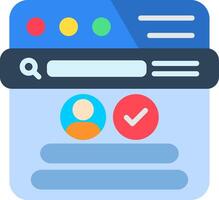 Log In Creative Flat Illustration vector