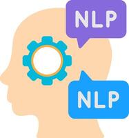 Nlp Solid Fill Design vector