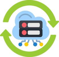 Backup Tech Style Illustration vector