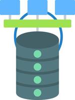 Database Stylized Tech Element vector