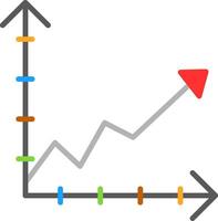 Line Graph Clean Shape Symbol vector