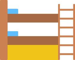 Bunk Bed Simple UI Visual vector