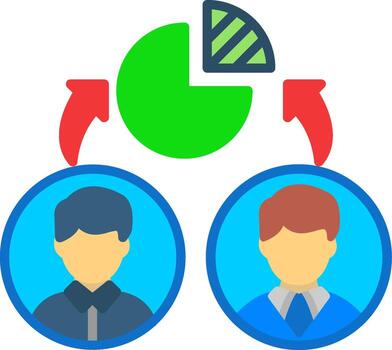 Pie Chart Stylish App Element vector