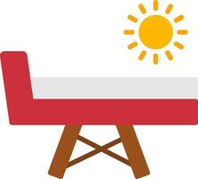 Chaise Longue Sharp Edge Symbol vector