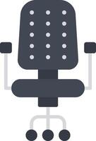 Office Chair Rounded Line Illustration vector