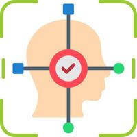 Facial Recognition Soft Shadow Design vector