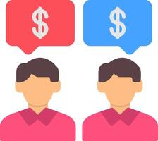 Negotiation Digital UI Element vector