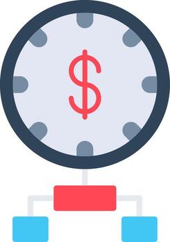 Time Management Functional Flat Style vector