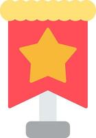 Flag Pole Modern Tech Icon vector