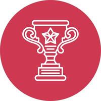 Trophy Star Smooth Gradient Icon vector