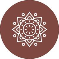 Mandala Tech Style Illustration vector
