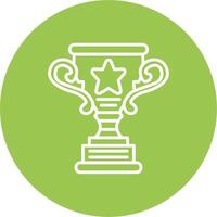 Trophy Star Simple Line Sketch vector