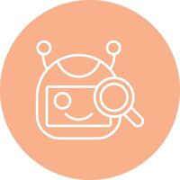Bot Line Style Symbol vector