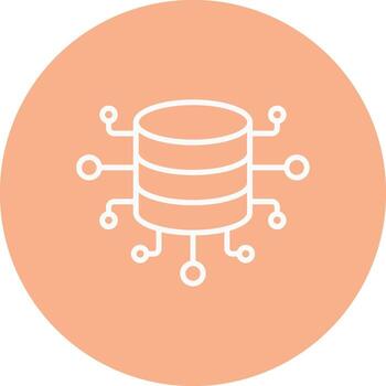 Database App Style Badge vector