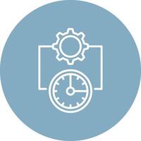 Time Management Compact App Icon vector