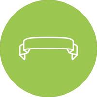 Folded Ribbon Simple Motion Design vector