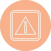 Alert Playful Line Icon vector