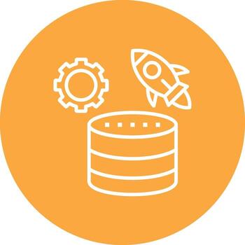 base de datos brillante plano elemento vector