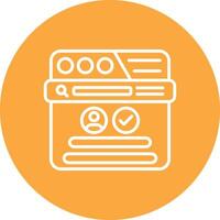 Log In Abstract Web Element vector