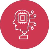 Artificial Intelligence Interface Sketch Art vector